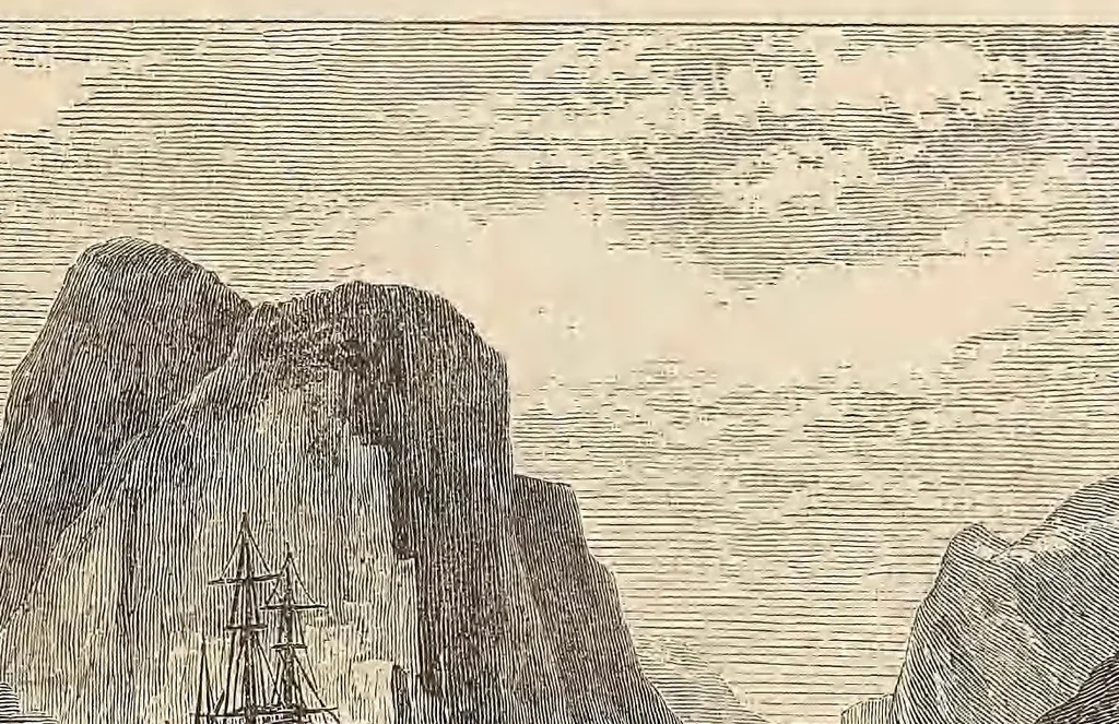 An illustration from Adventures of two youths in the open Polar Sea. The voyage of the "Vivian" to the north pole and beyond, 1885, leaf 291
