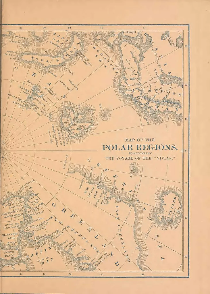 An illustration from Adventures of two youths in the open Polar Sea. The voyage of the "Vivian" to the north pole and beyond, 1885, leaf 313