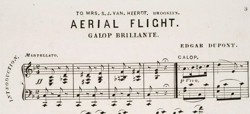 An illustration from Aerial flight : galop brillante, 1871, leaf 3