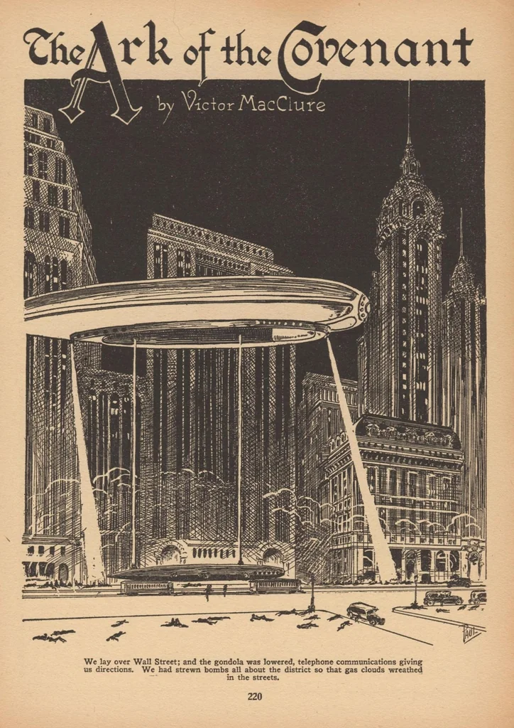 An illustration from Air Wonder Stories, Vol. 1, No. 3 (September 1929), 1929, leaf 29