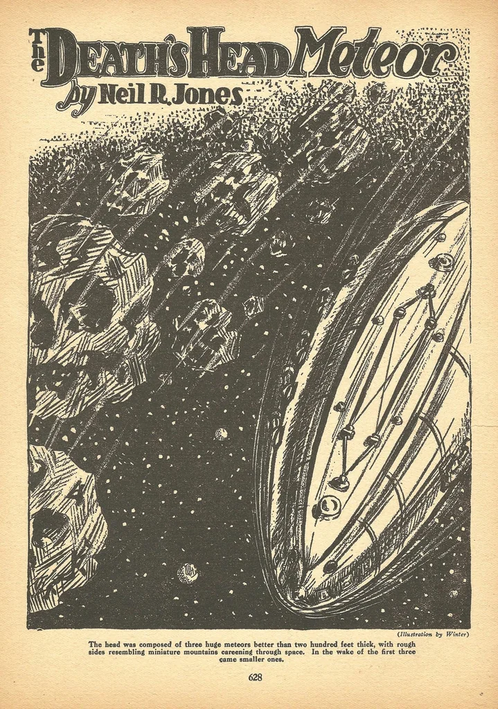 An illustration from Air Wonder Stories, Vol. 1, No. 7 (January 1930), 1930, leaf 53