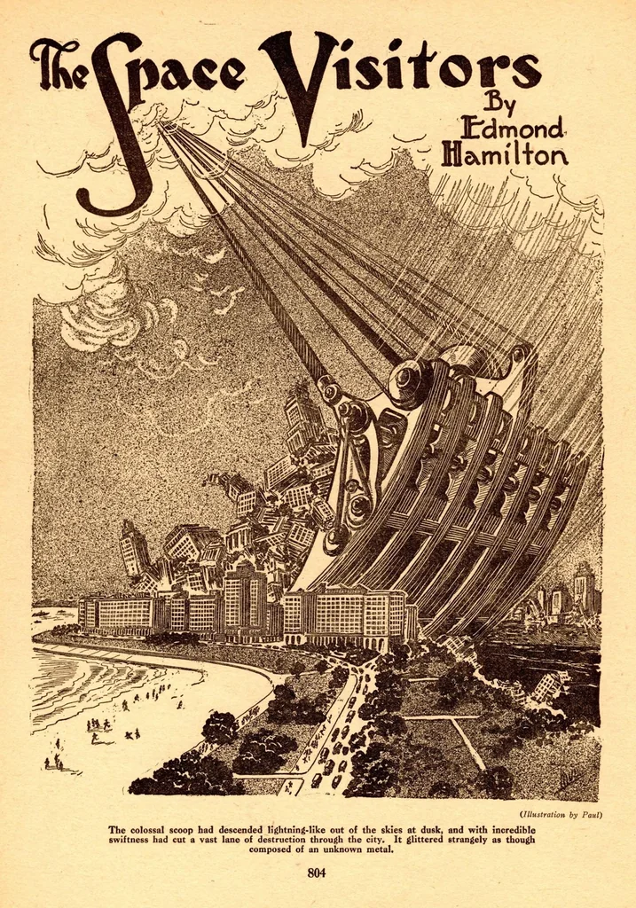 An illustration from Air Wonder Stories, Vol. 1, No. 9 (March 1930), 1930, leaf 37