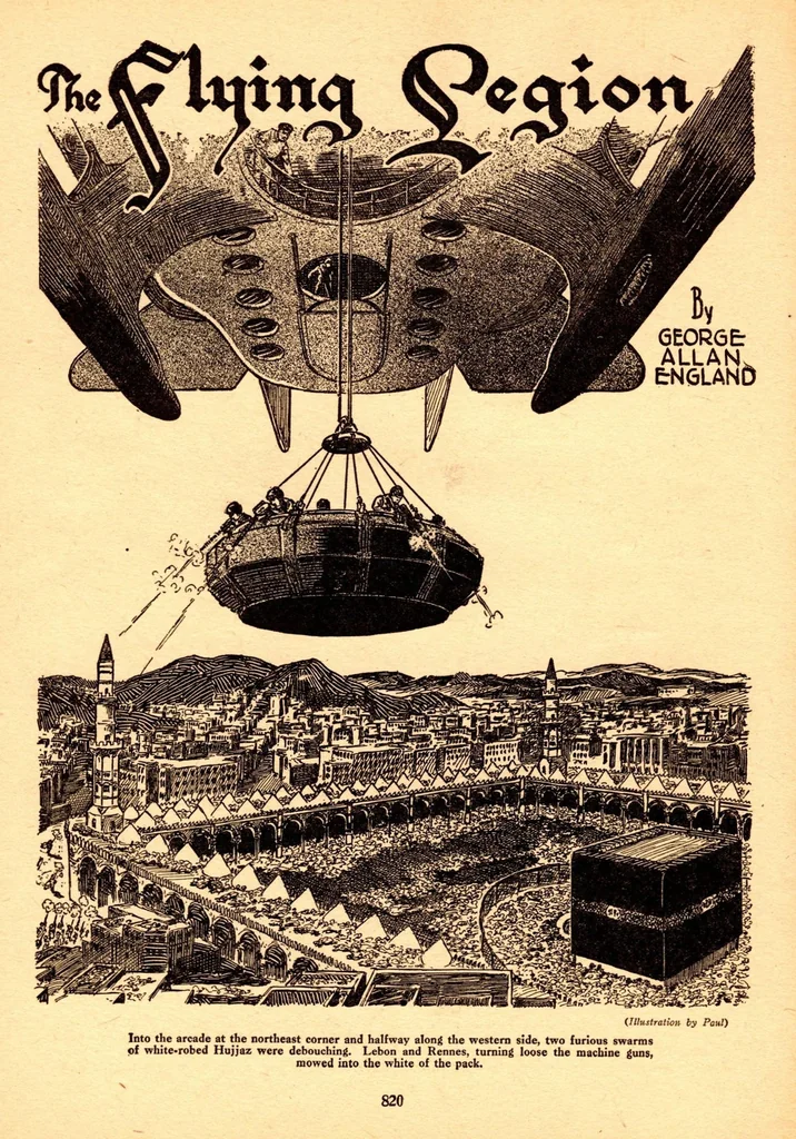 An illustration from Air Wonder Stories, Vol. 1, No. 9 (March 1930), 1930, leaf 53