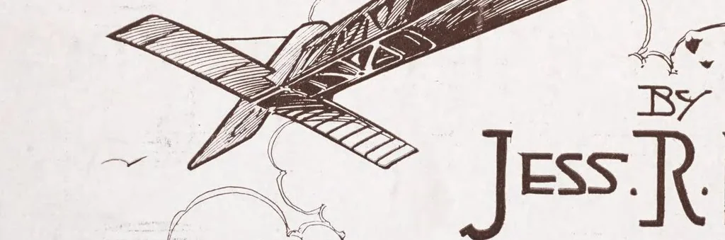 An illustration from Airship "Cannonball" is leaving, 1917, leaf 1