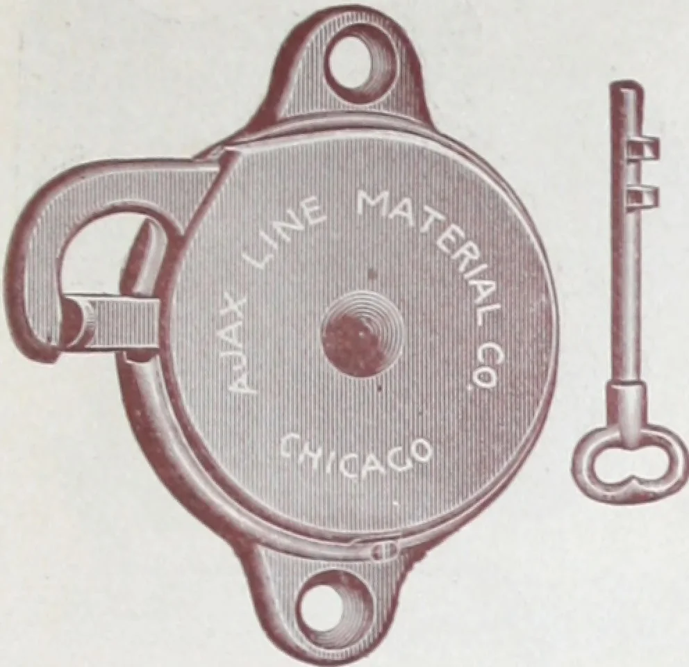 An illustration from Ajax distinctive specialties : embodying the characteristic points of merit found only in the Ajax make., 1907, leaf 6