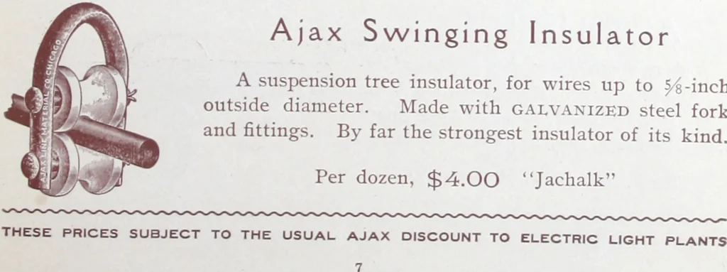An illustration from Ajax distinctive specialties : embodying the characteristic points of merit found only in the Ajax make., 1907, leaf 8