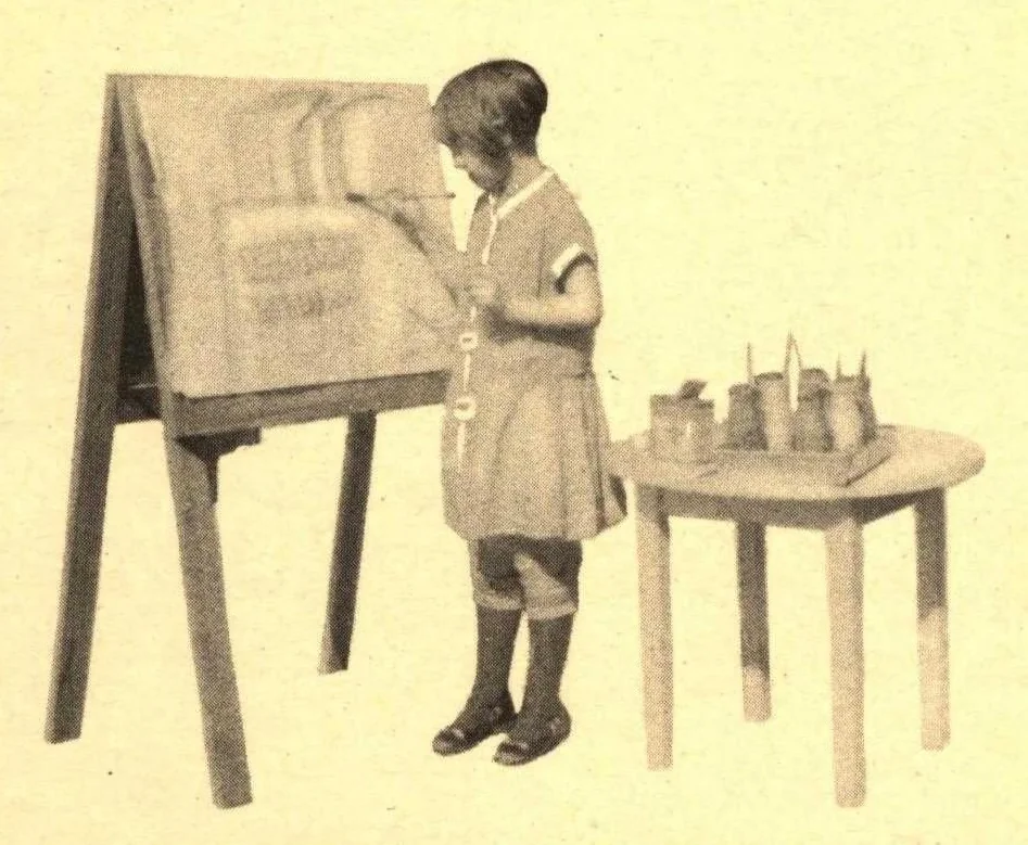An illustration from Alabastine home color book, 1928, leaf 17
