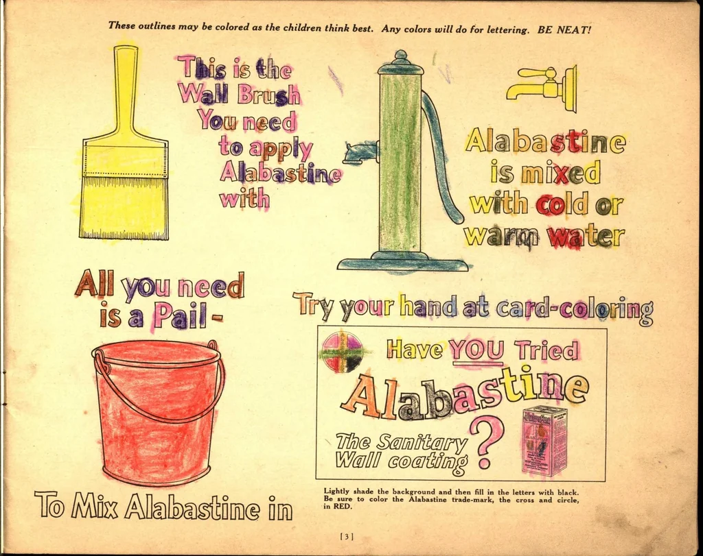 An illustration from Alabastine home color book, 1928, leaf 4