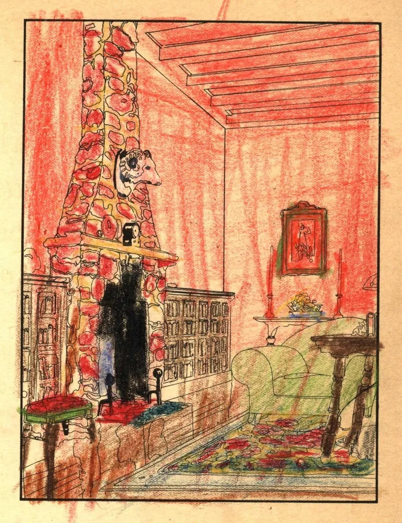An illustration from Alabastine home color book, 1928, leaf 6