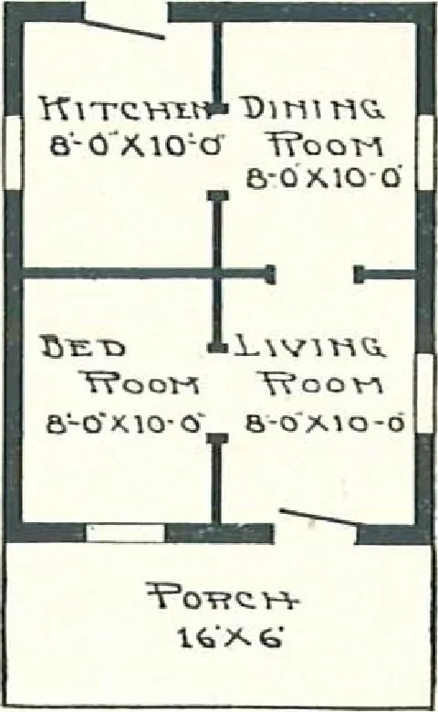An illustration from Aladdin Houses 1915, 1915, leaf 105
