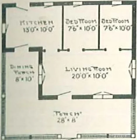 An illustration from Aladdin Houses 1915, 1915, leaf 106