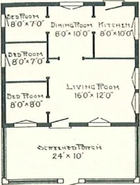 An illustration from Aladdin Houses 1915, 1915, leaf 106