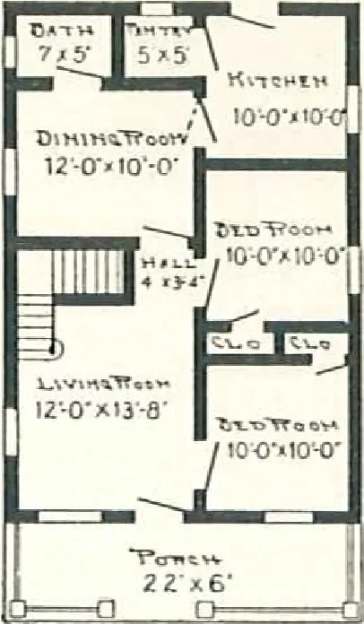 An illustration from Aladdin Houses 1915, 1915, leaf 107