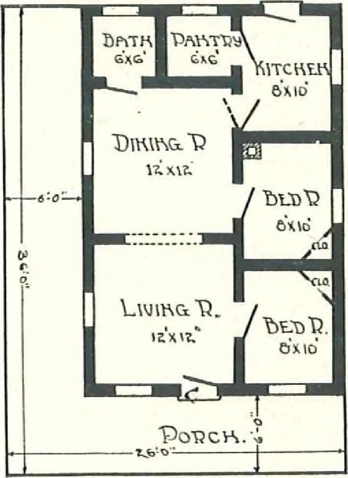 An illustration from Aladdin Houses 1915, 1915, leaf 21