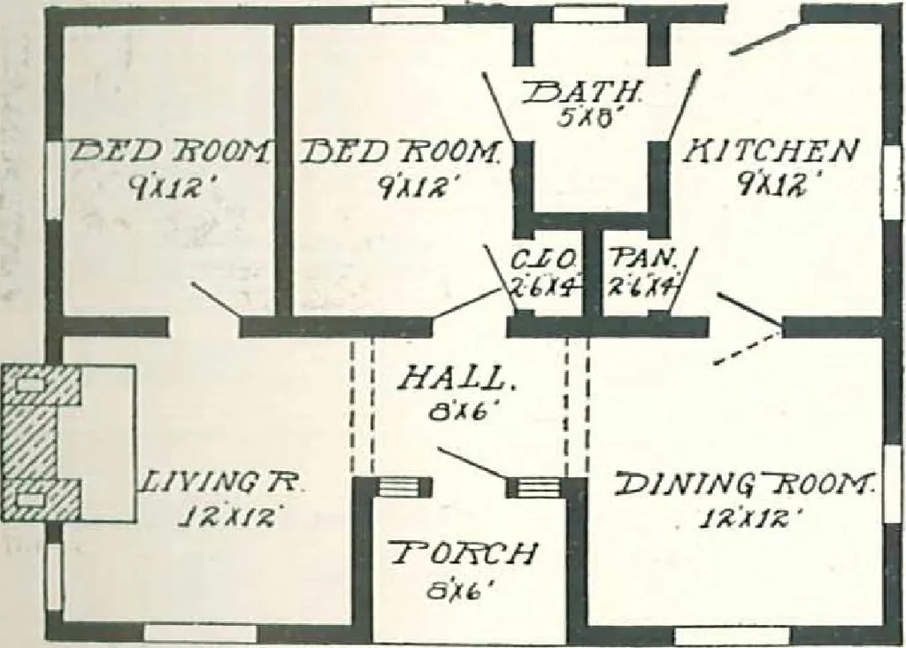 An illustration from Aladdin Houses 1915, 1915, leaf 22