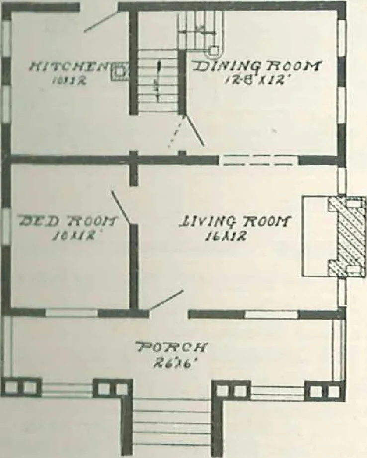 An illustration from Aladdin Houses 1915, 1915, leaf 38