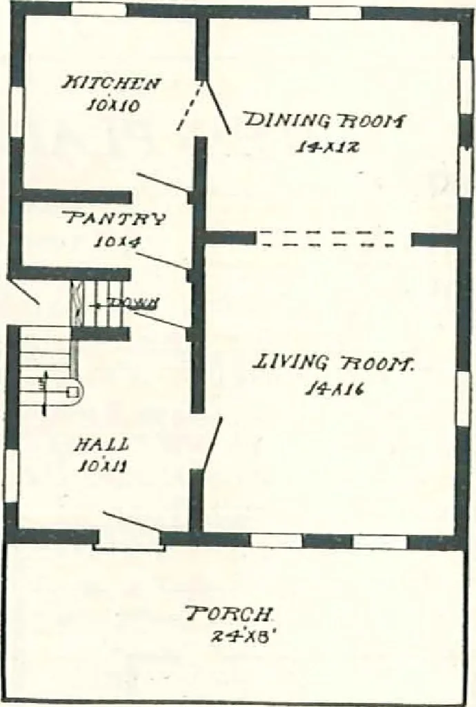 An illustration from Aladdin Houses 1915, 1915, leaf 43
