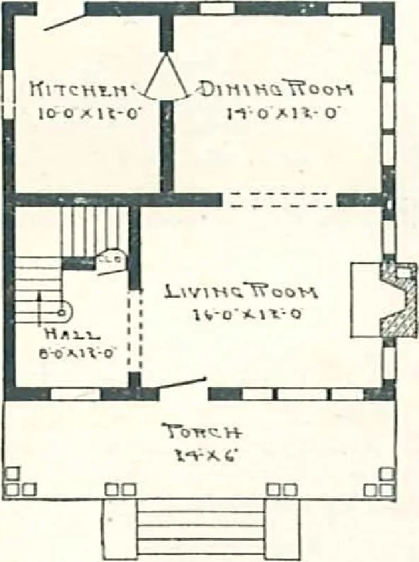 An illustration from Aladdin Houses 1915, 1915, leaf 45