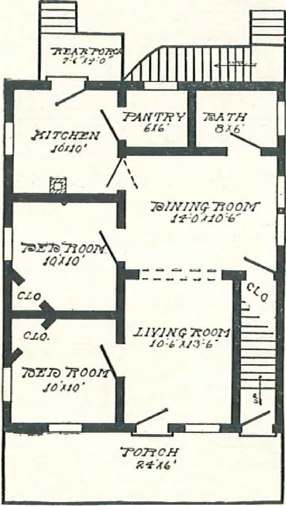 An illustration from Aladdin Houses 1915, 1915, leaf 61