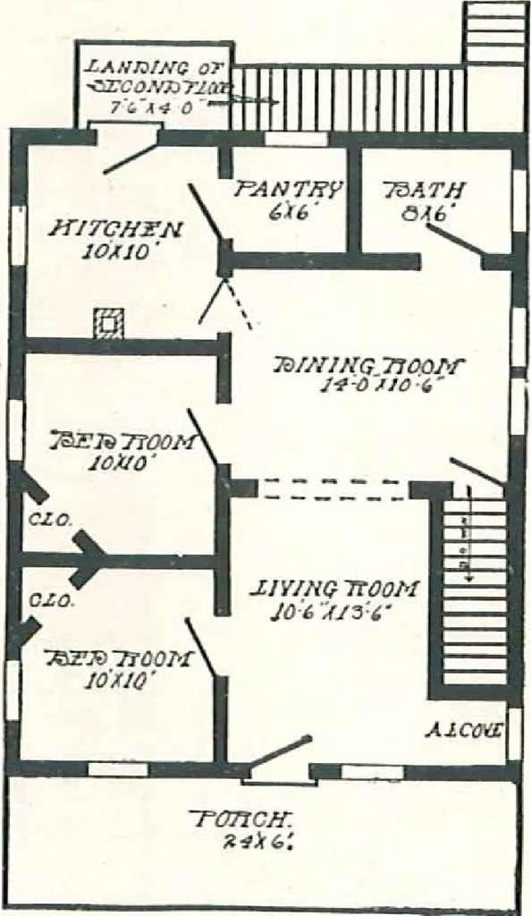 An illustration from Aladdin Houses 1915, 1915, leaf 61