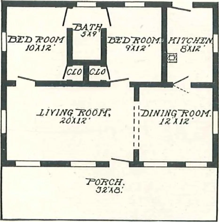 An illustration from Aladdin Houses 1915, 1915, leaf 65