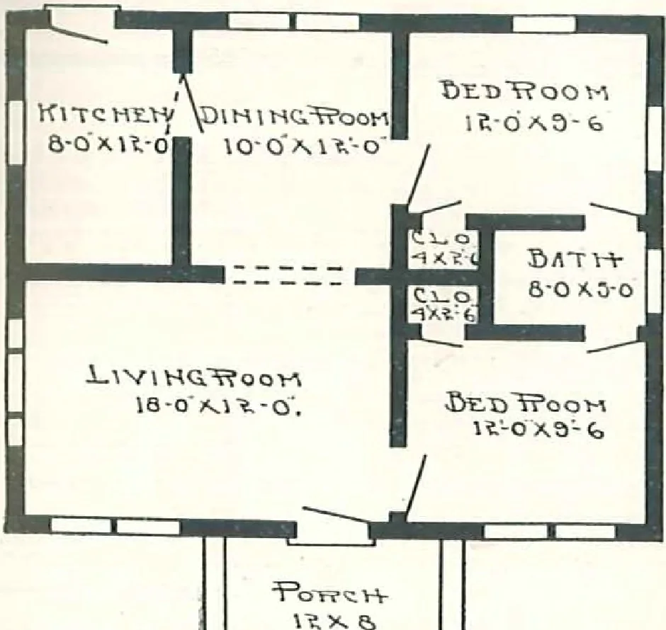 An illustration from Aladdin Houses 1915, 1915, leaf 74