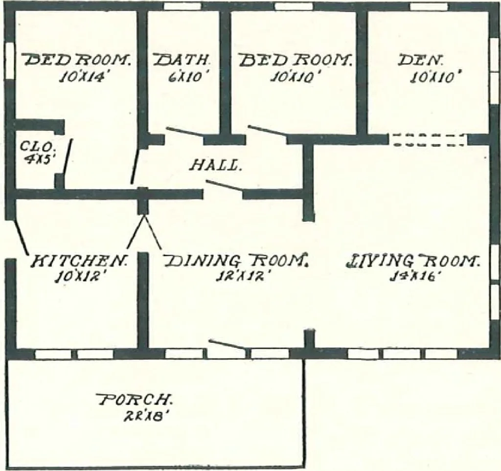 An illustration from Aladdin Houses 1915, 1915, leaf 75