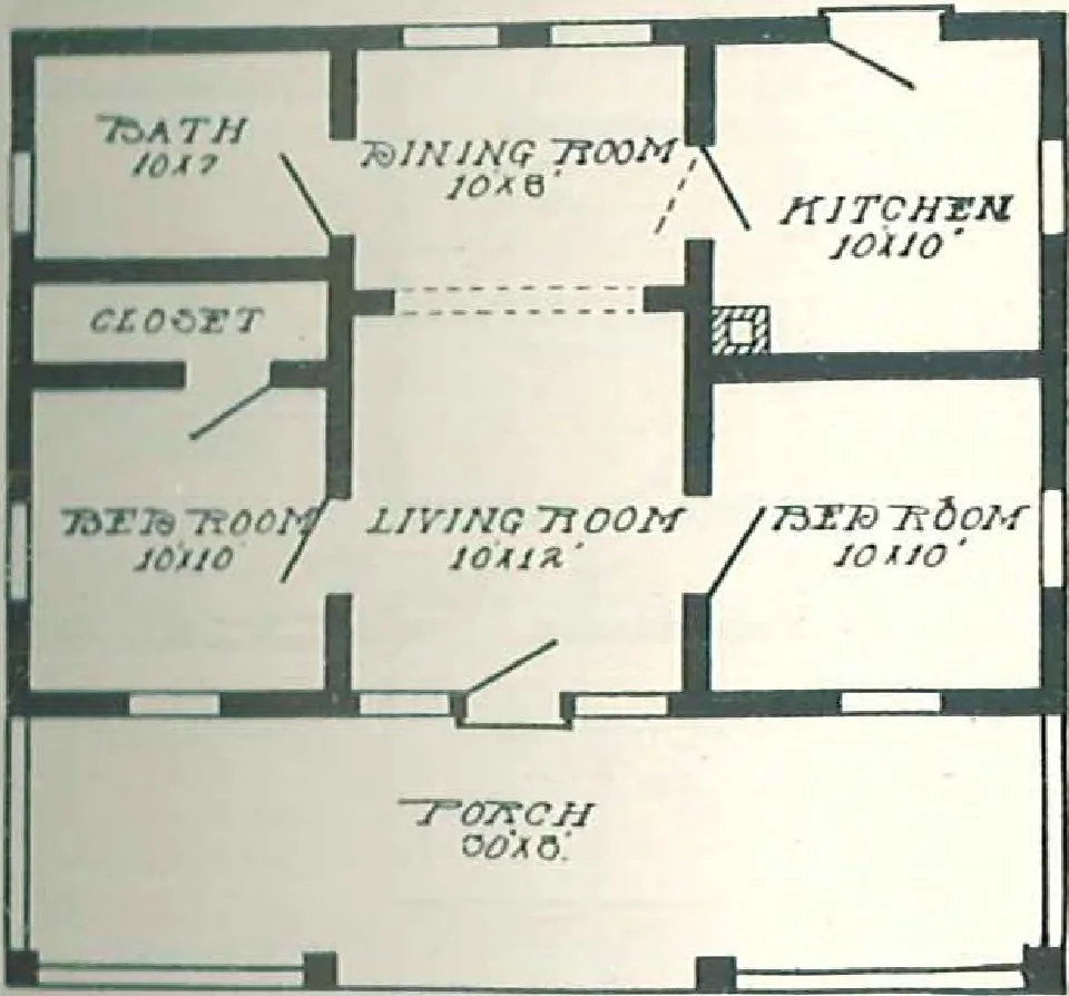 An illustration from Aladdin Houses 1915, 1915, leaf 76