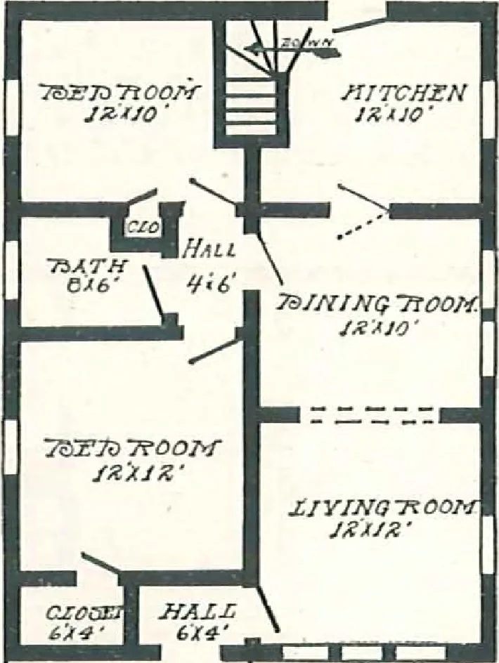 An illustration from Aladdin Houses 1915, 1915, leaf 77