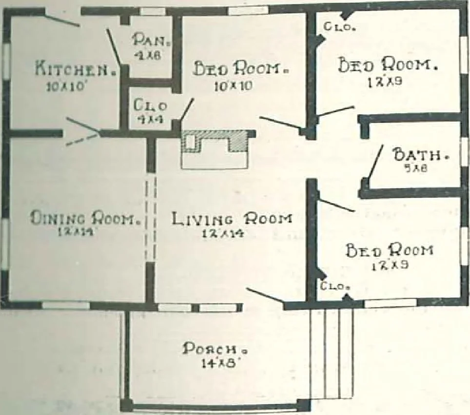 An illustration from Aladdin Houses 1915, 1915, leaf 80