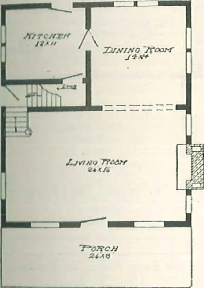 An illustration from Aladdin Houses 1915, 1915, leaf 90