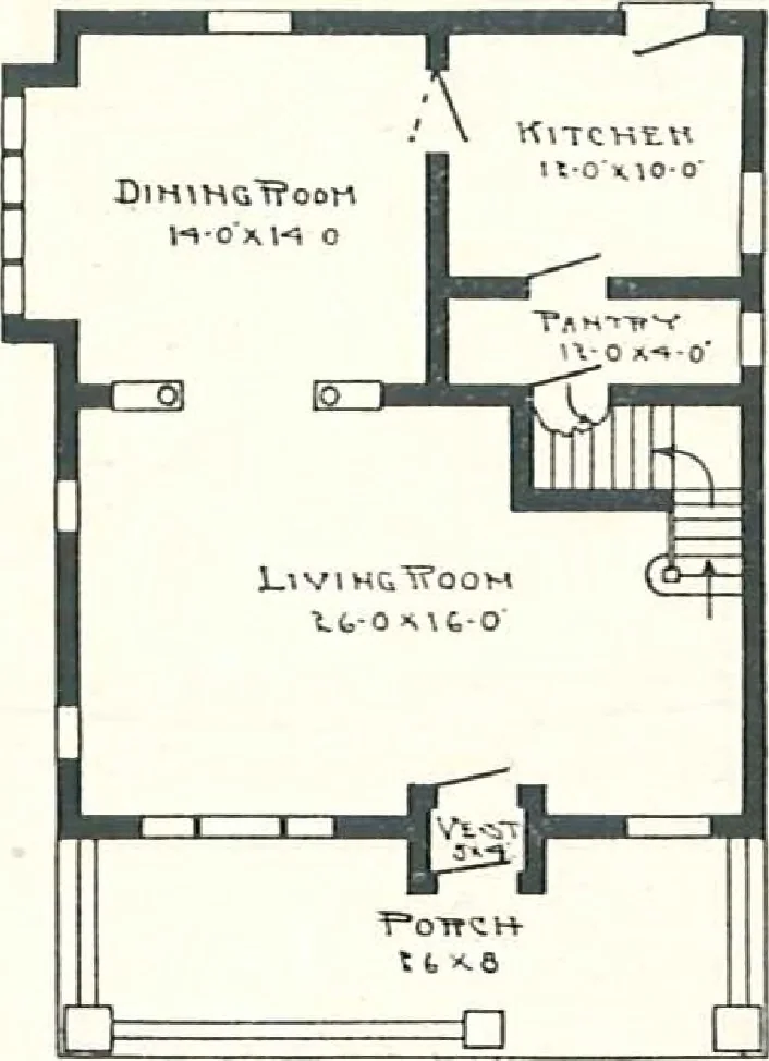 An illustration from Aladdin Houses 1915, 1915, leaf 93