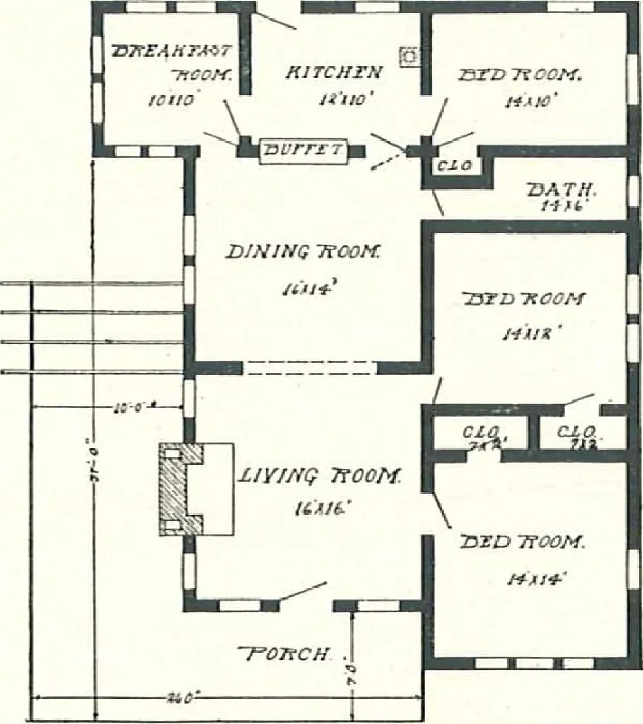 An illustration from Aladdin Houses 1915, 1915, leaf 97