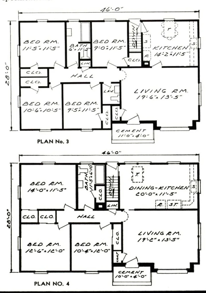 An illustration from Aladdin readi-cut homes (not prefabricated) : sold by the golden rule., 1963, leaf 56