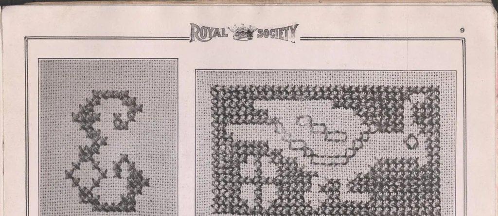 An illustration from Album of cross stitch and embroidery., 1915, leaf 10