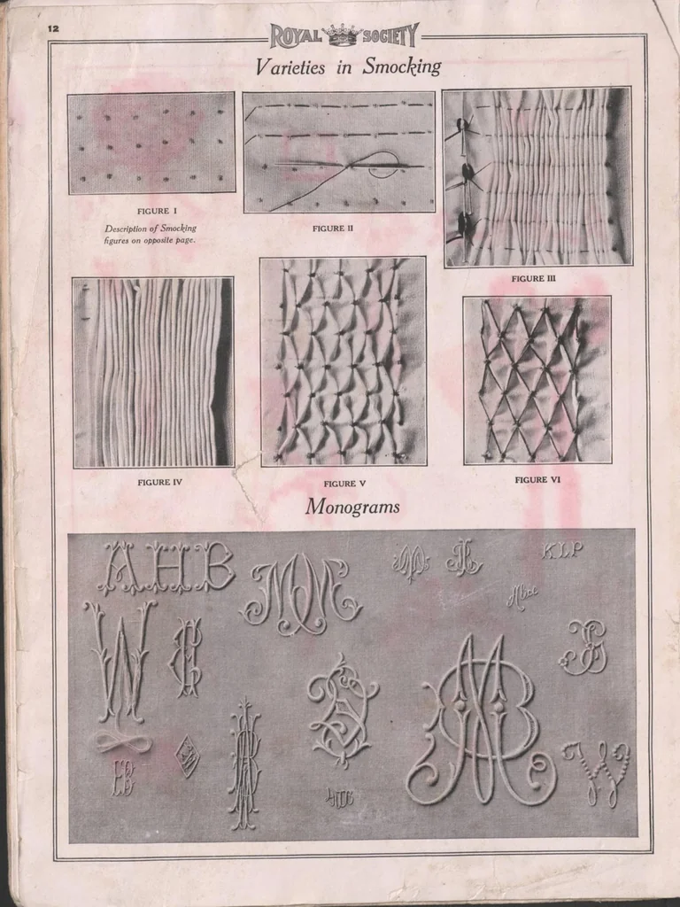 An illustration from Album of cross stitch and embroidery., 1915, leaf 13