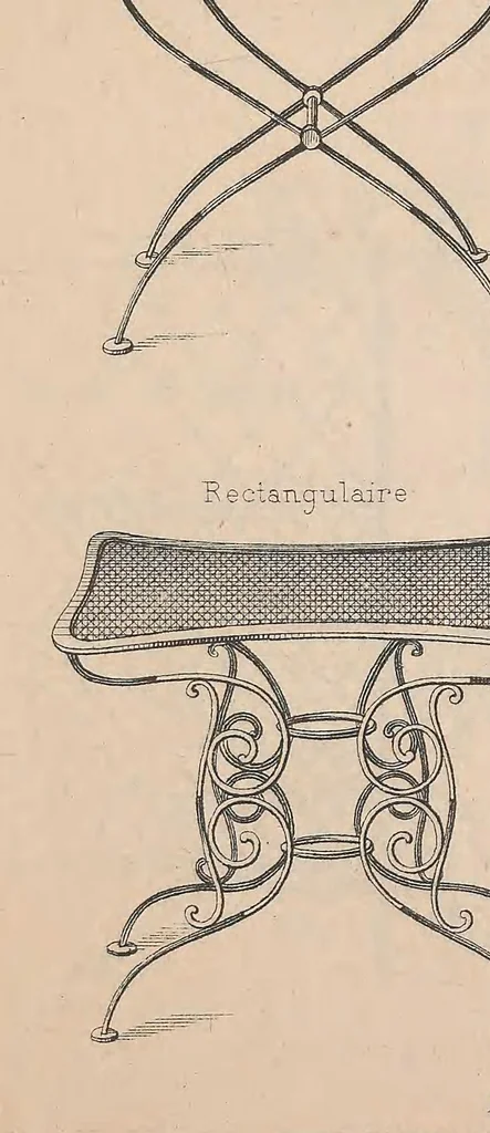 An illustration from Album des meubles de jardins et porte-bouteilles, 1885, leaf 11