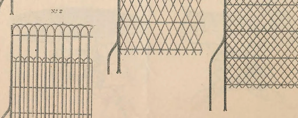 An illustration from Album des meubles de jardins et porte-bouteilles, 1885, leaf 12