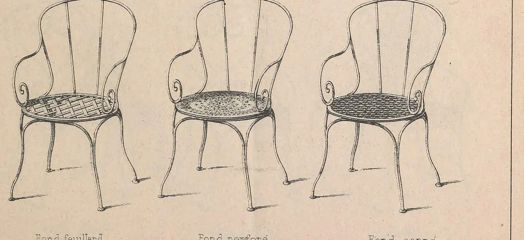 An illustration from Album des meubles de jardins et porte-bouteilles, 1885, leaf 3