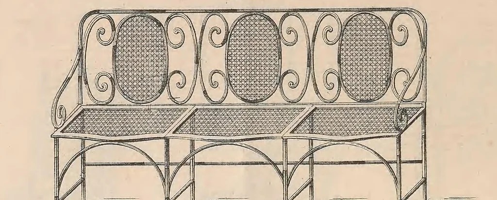 An illustration from Album des meubles de jardins et porte-bouteilles, 1885, leaf 8
