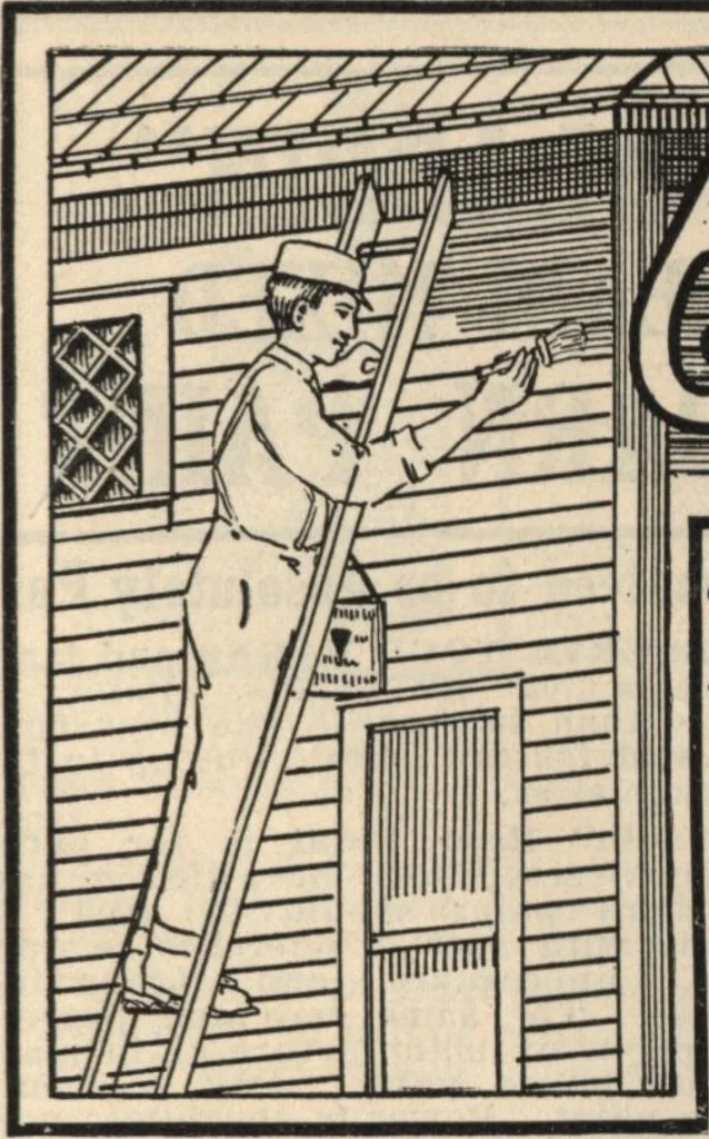 An illustration from Alladin homecraft market place, 1915, leaf 140