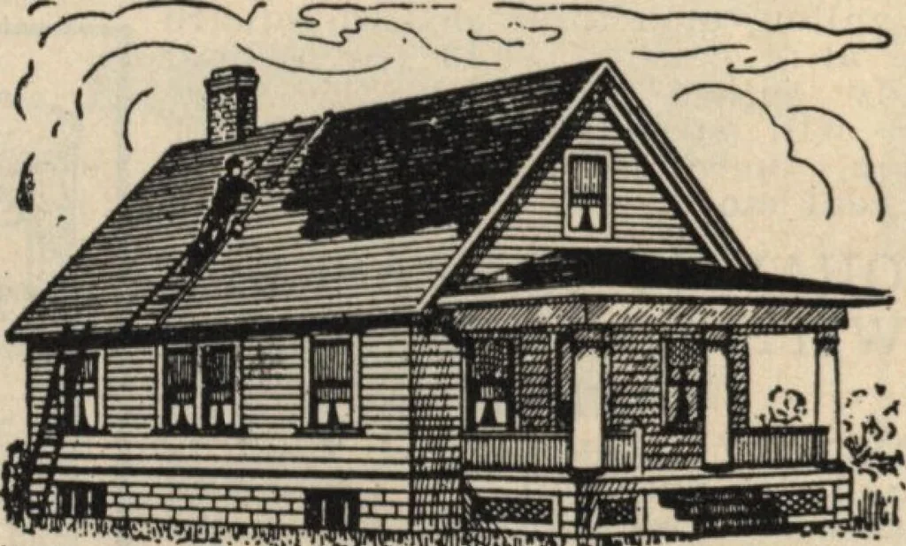An illustration from Alladin homecraft market place, 1915, leaf 141