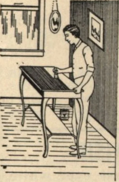 An illustration from Alladin homecraft market place, 1915, leaf 142