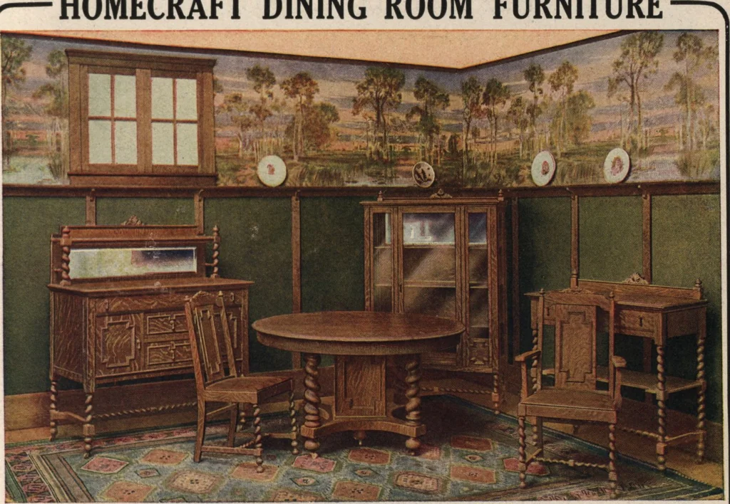 An illustration from Alladin homecraft market place, 1915, leaf 34