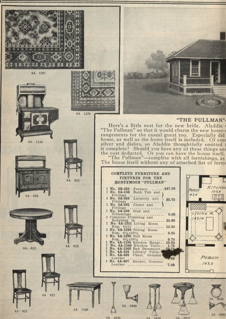 An illustration from Alladin homecraft market place, 1915, leaf 73