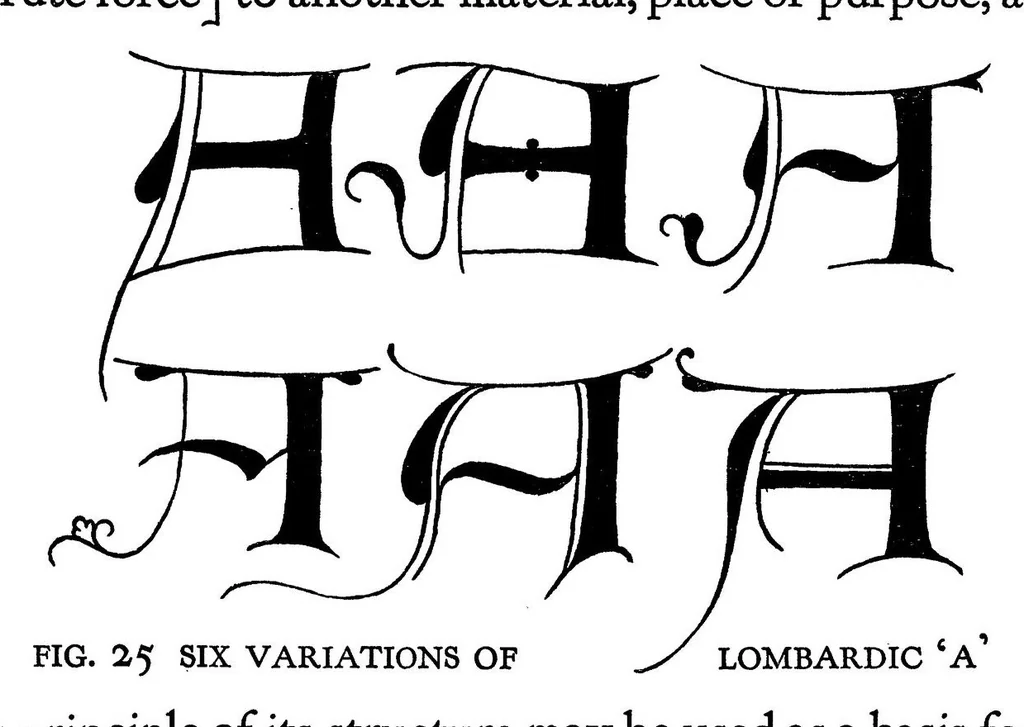 An illustration from Alphabet Fifteen Interpretive Designs Drawn And Arranged With Explanatory Text And Illustrations, 1918, leaf 39