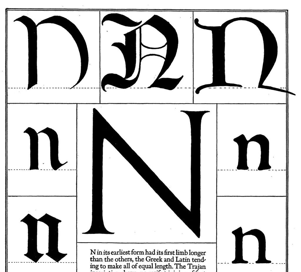 An illustration from Alphabet Fifteen Interpretive Designs Drawn And Arranged With Explanatory Text And Illustrations, 1918, leaf 76