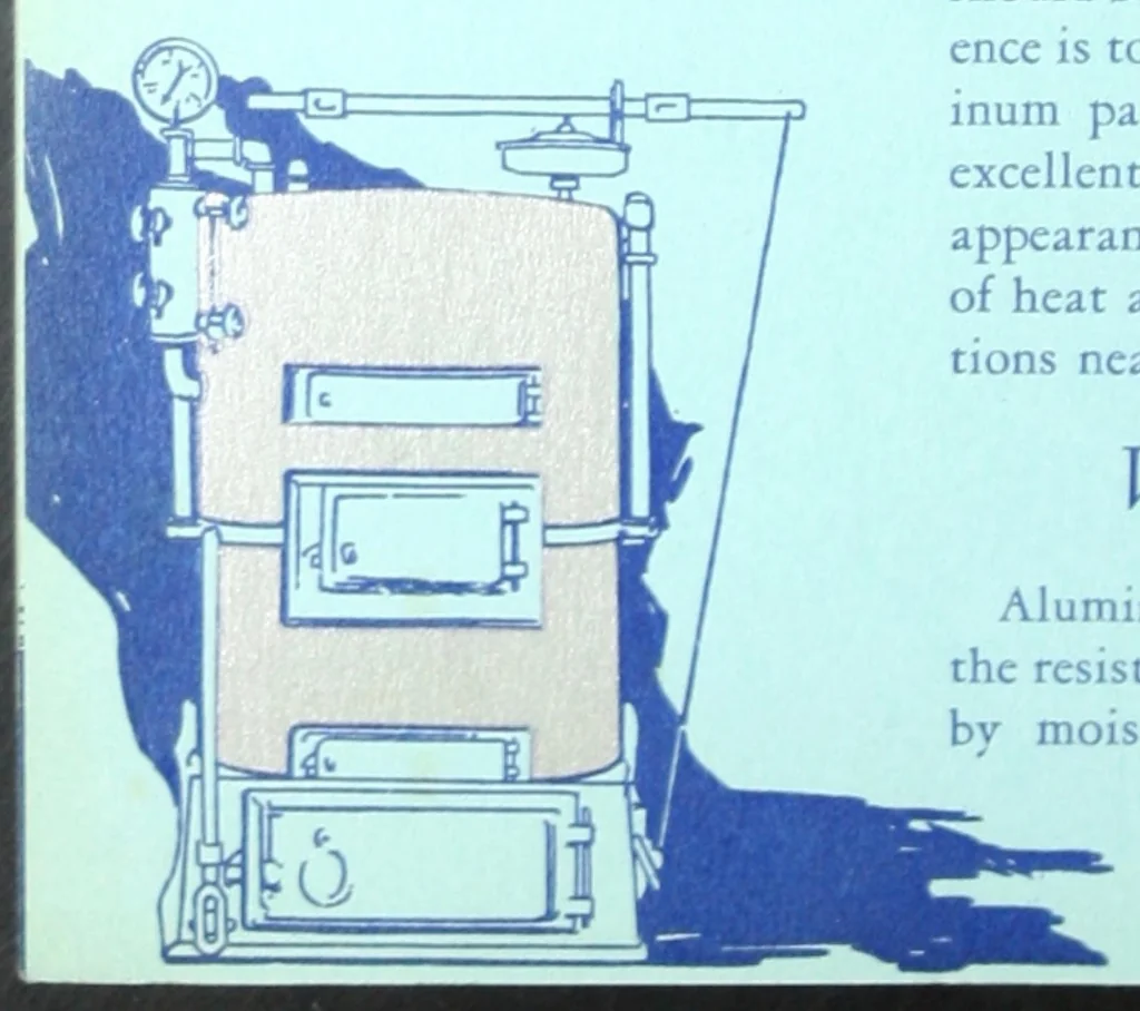 An illustration from Aluminum paint, a treatise on the physical properties of aluminum paint and its uses in modern industry / by Junius D. Edwards., 1925, leaf 17