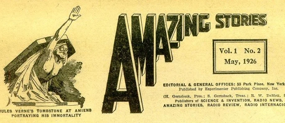 An illustration from Amazing Stories Volume 01 Number 02, 1926, leaf 1
