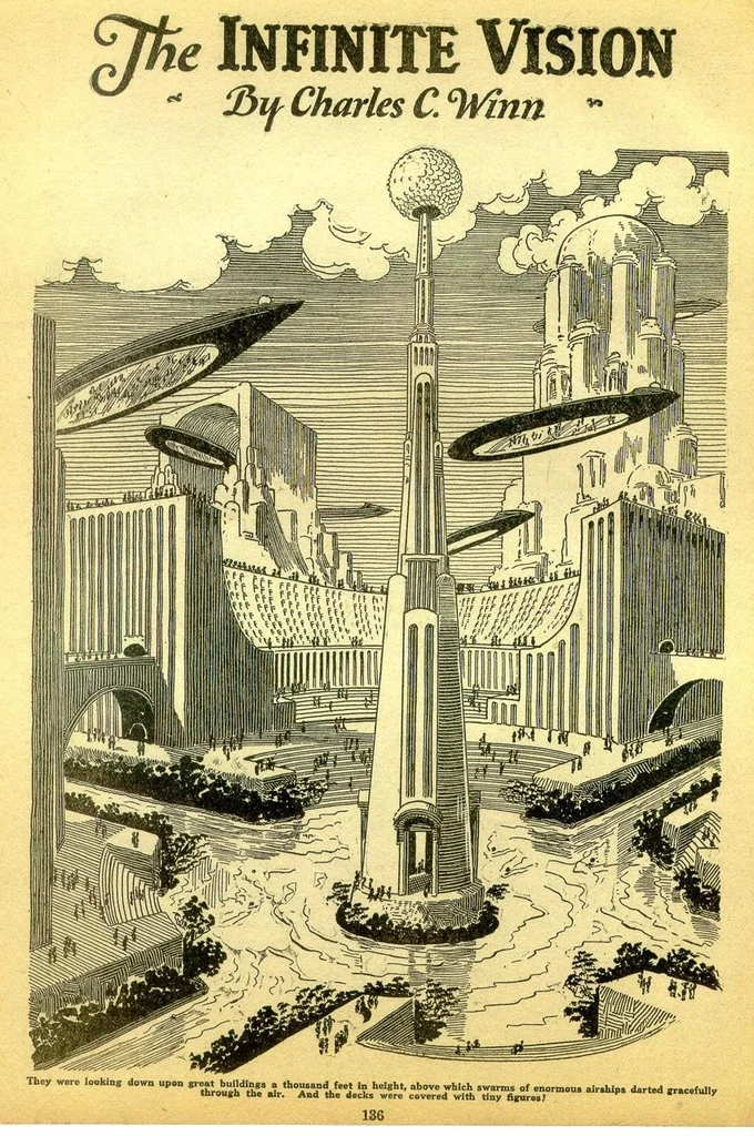 An illustration from Amazing Stories Volume 01 Number 02, 1926, leaf 40